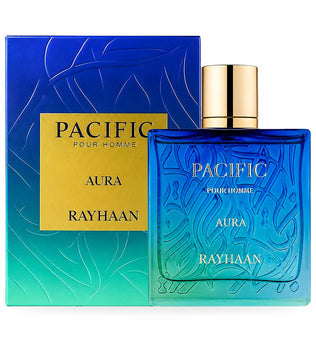 Pacific Aura Pour Homme by Rayhaan, 100ml Eau de Parfum bottle with box