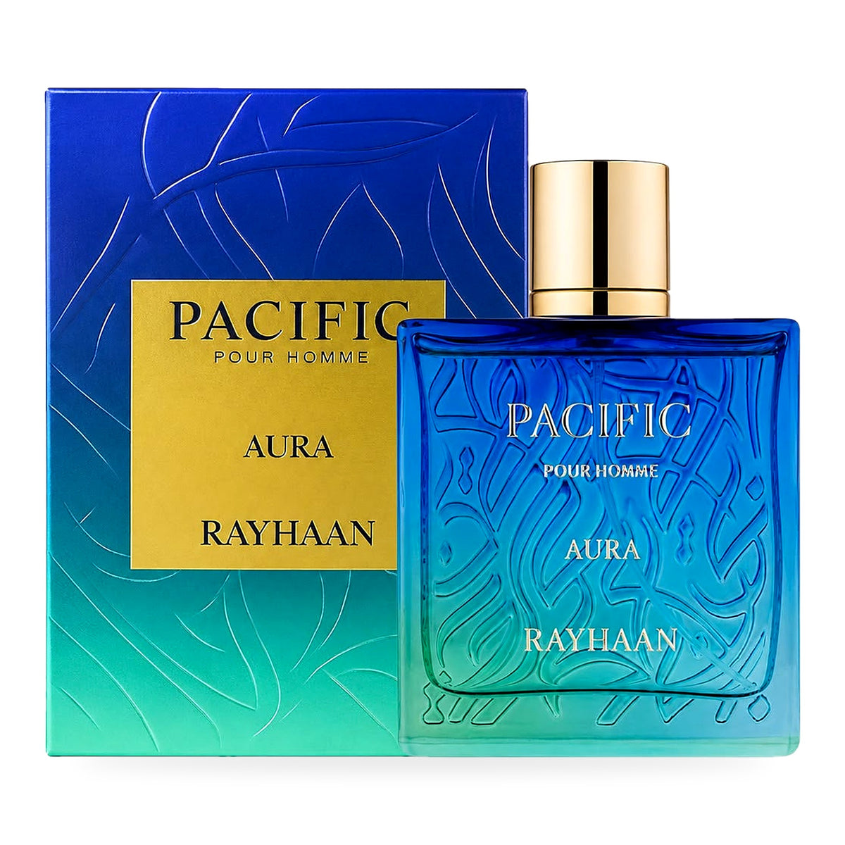 Pacific Aura Pour Homme by Rayhaan, 100ml Eau de Parfum bottle with box