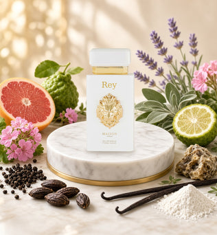 Rey by Maison Asrar with grapefruit, bergamot, geranium, black pepper, tonka and vanilla