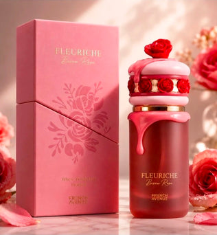 Fleuriche Bisou Rose 100ml Extrait de Parfum lychee Pear Bergamot Rose Peony Vanilla Amber Musk