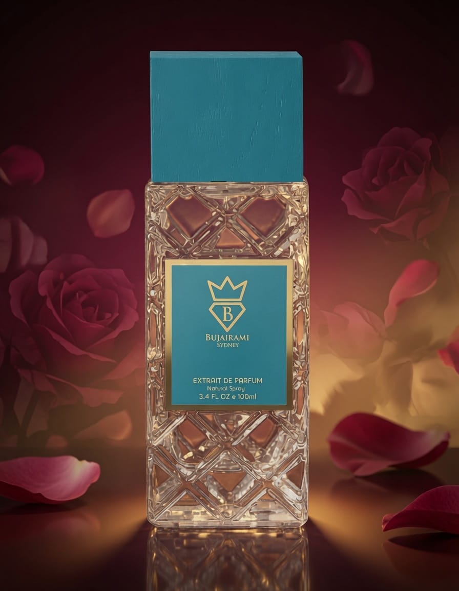 Deep Night By Bujairami 100ml Extrait De Parfum Bulgarian Rose Violet Strawberry Rose Agarwood  Vanilla Amber Caramel Cedar