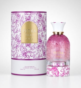 Petra Viola by Lattafa 100ml Eau de Parfum Rasberry Violet Pink Pepper Jasmine Cotton Candy Cedarwood Musk