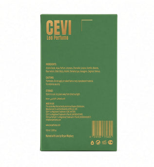 Vetiver Theory By Cevi Les Parfum 100ml Extrait de Parfum Citrus Spicy Blackcurrant Amber Vetiver