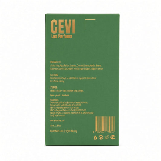 Vetiver Theory By Cevi Les Parfum 100ml Extrait de Parfum Citrus Spicy Blackcurrant Amber Vetiver