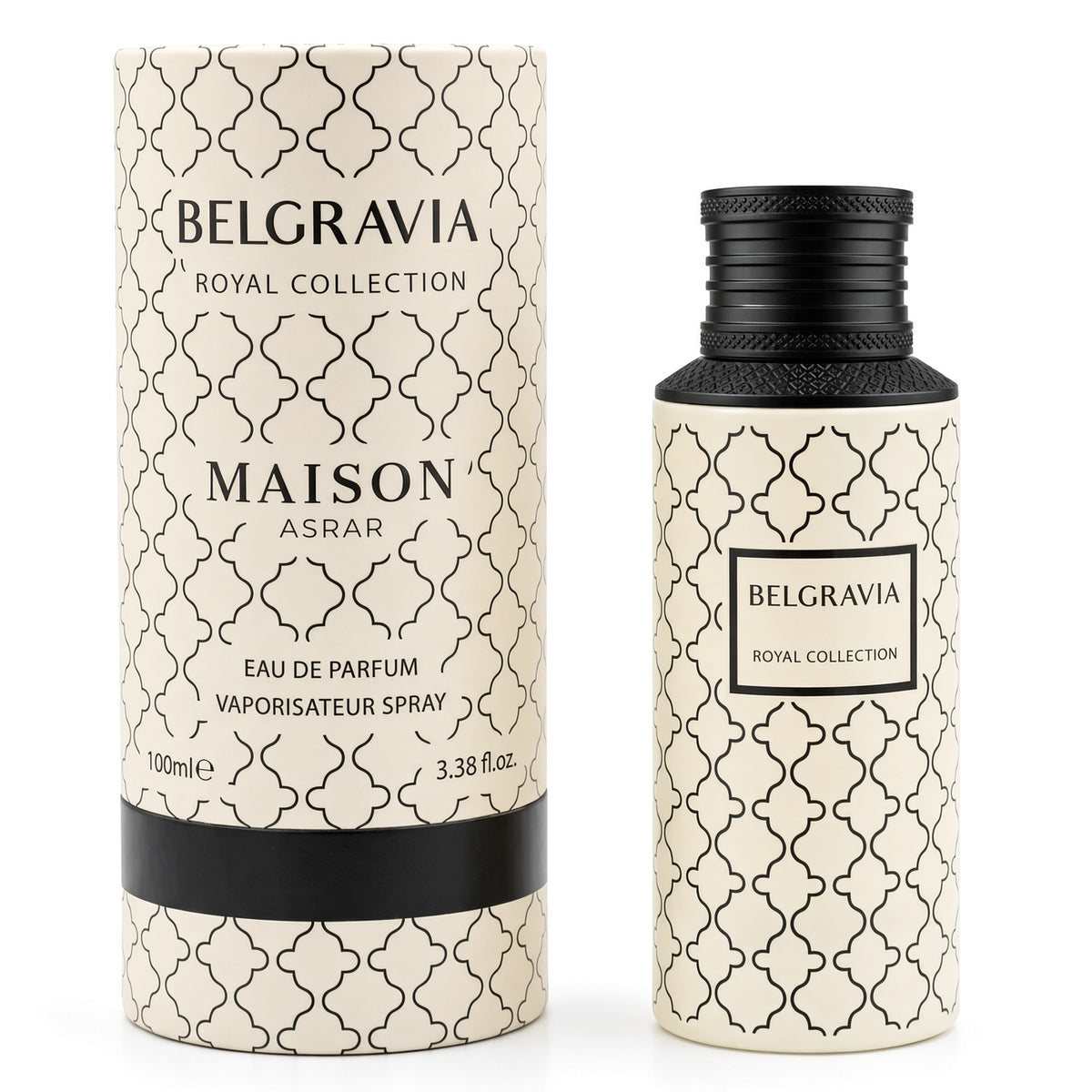 Belgravia by Maison Asrar 100ml Eau de Parfum Bergamot Blackcurrant Lemon Freesia Sandalwood Caramel Cedarwood musk