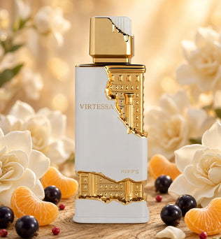 Virtessa by Riiffs 100ml Extrait De Parfum Mandarin Bergamot Pink Pepper gardenia Sandalwood Musk Amber