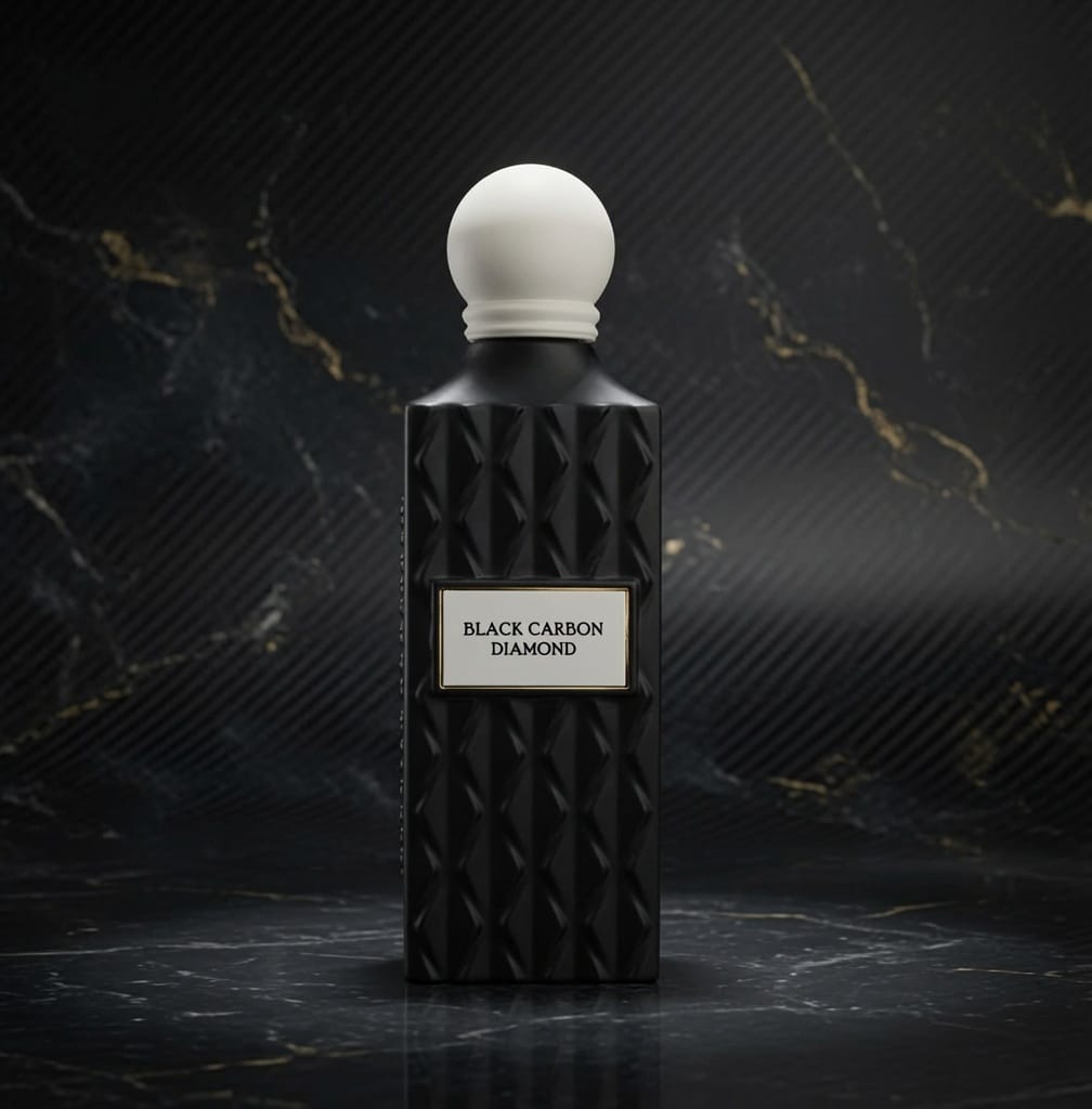 Black Carbon by IBRAQ 150ml Eau de Parfum Oud Bergamot Rose Patchouli Sandalwood Apple Frankincense