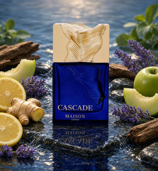 Cascade by Maison Asrar 100ml Eau de Parfum Ginger Melon Lemon Apple Sandalwood Patchouli Amber
