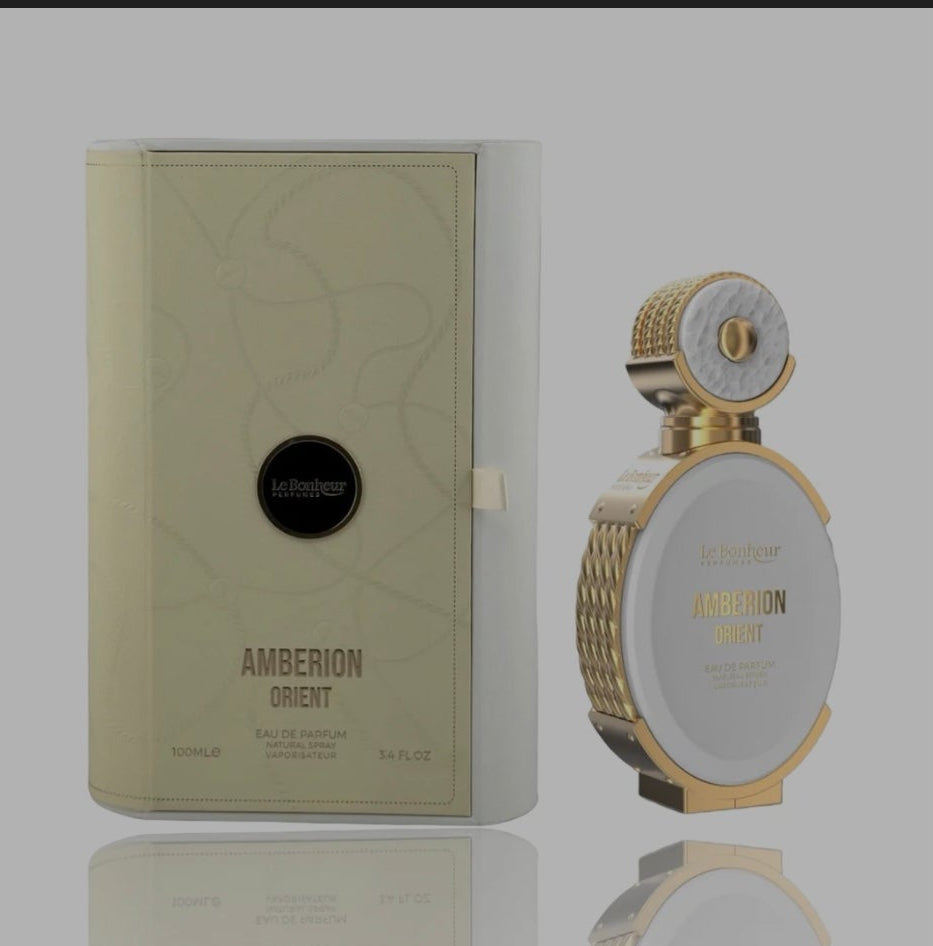 Ambrion Orient by Le Bonheur 100ml Eau de Parfum blackcurrent pineapple mandarin carrot lily jasmine rose sandlewood cedarwood vanilla musk