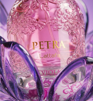 Petra Viola by Lattafa 100ml Eau de Parfum Rasberry Violet Pink Pepper Jasmine Cotton Candy Cedarwood Musk