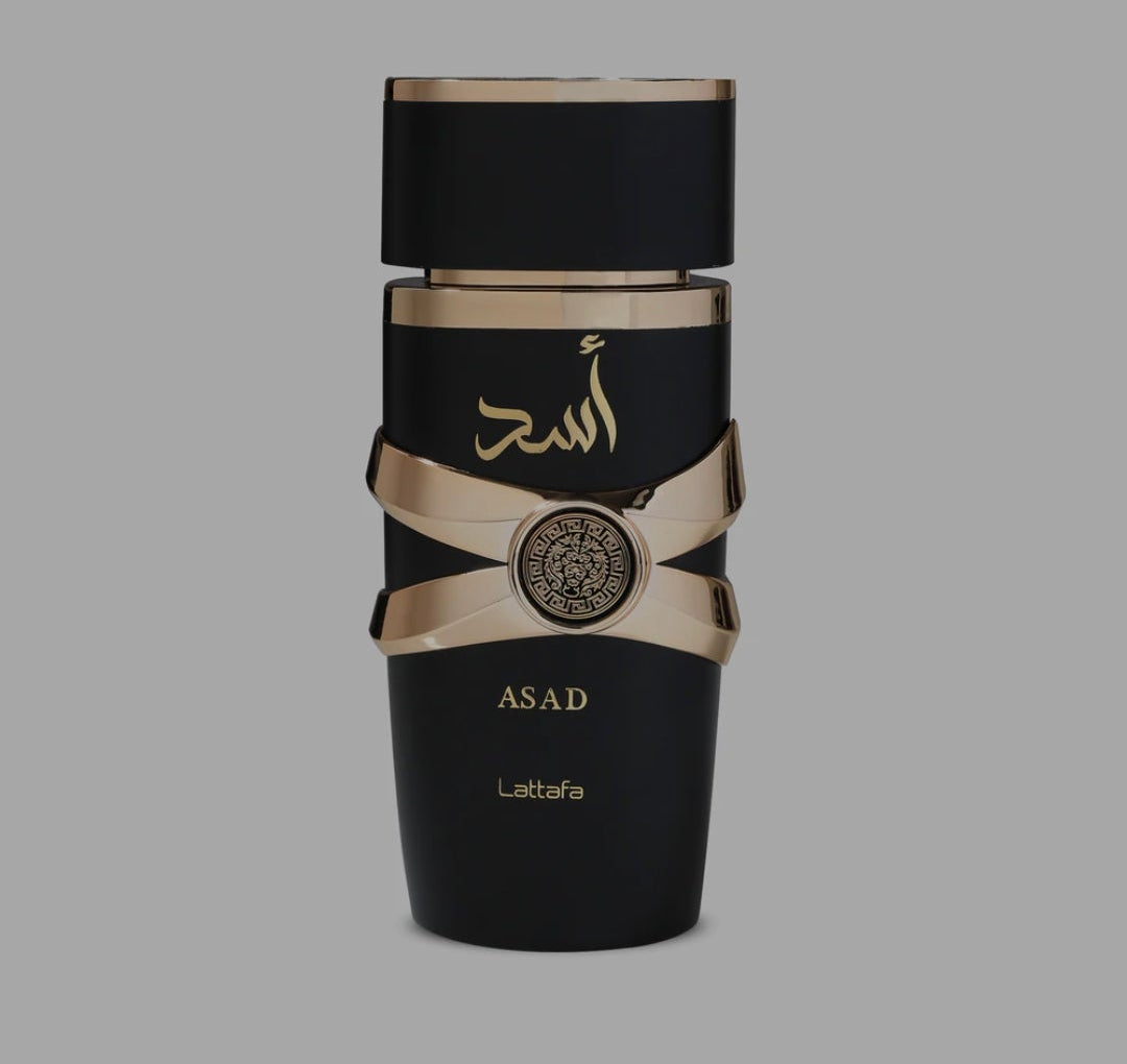 Lattafa Asad 100ml Eau de Parfum black pepper pineapple tobacco coffee iris patchouli amber vanilla woods