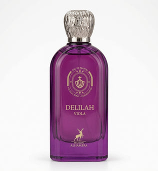 Delilah Viola by Maison Alhambra 100Ml Eau de Parfum Fruity Floral  Bergamot Mandarin Peach Lavinder Violet Sandlewood Musk Vanilla.