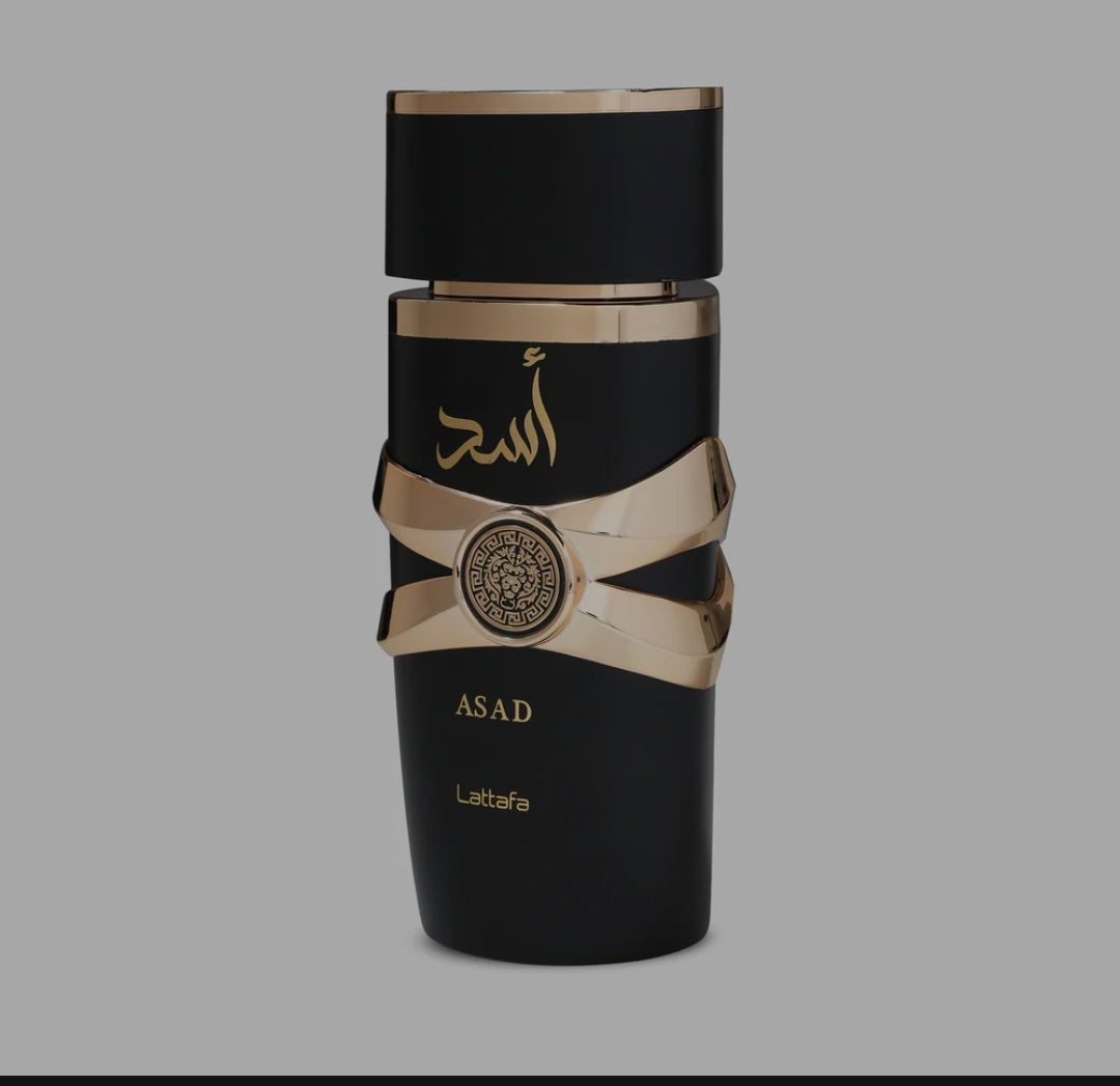 Lattafa Asad 100ml Eau de Parfum black pepper pineapple tobacco coffee iris patchouli amber vanilla woods