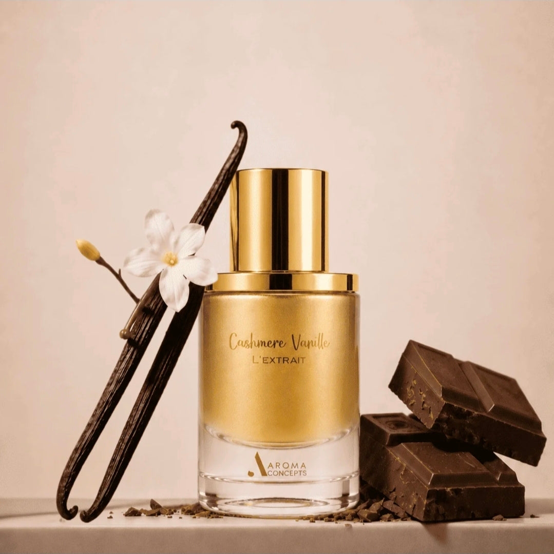 Cashmere Vanille L’Extrait 50ml by Aroma Concepts Chocolate Milk Cream Coconut Vanilla Caramel Amber Musk