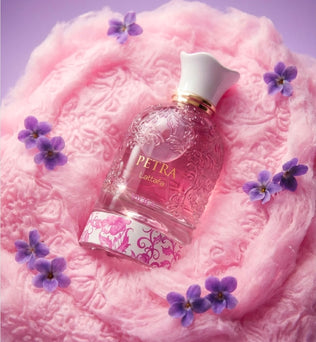Petra Viola by Lattafa 100ml Eau de Parfum Rasberry Violet Pink Pepper Jasmine Cotton Candy Cedarwood Musk