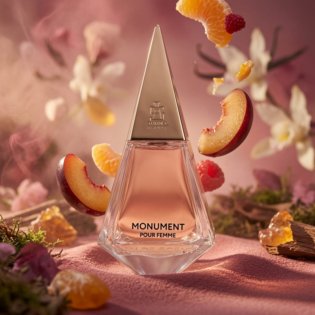 Monument Pour Femme – 75ml Eau de Parfum Bergamot Mandarin Plum Orris Amberwood Musk Vanilla Patchouli