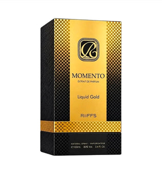 Momento Liquid gold by Riiffs 100ml Eau de Parfum Saffron Sugar Mandarin Tonka Amberwood Cedarwood Caramel