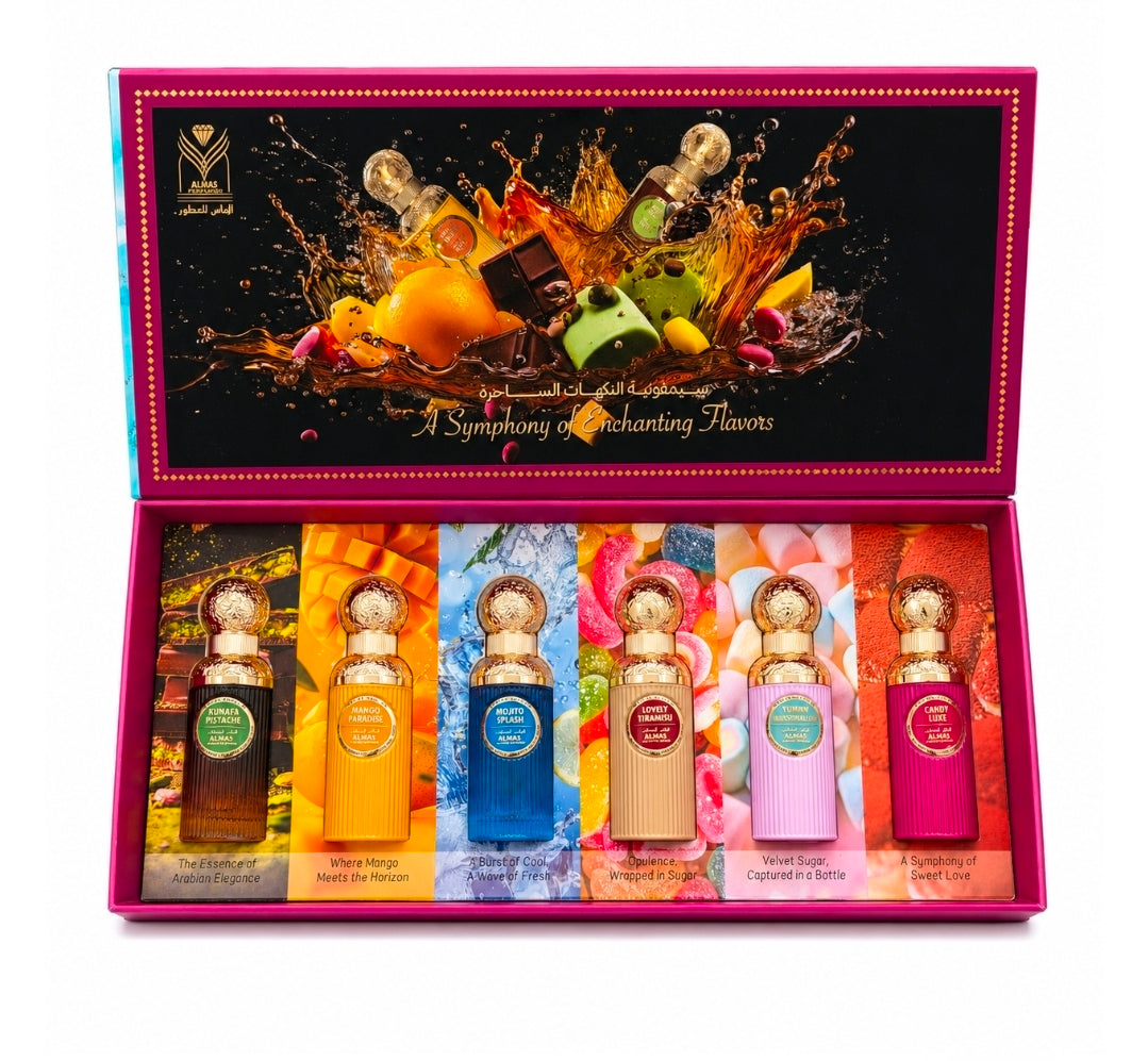 Almas Sweet Edition Gift Set – Collection of 6 Gourmand Perfumes, 30 ml