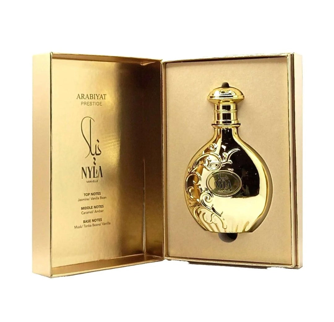 Arabiyat Prestige Nyla Vani-Elle 80ml Eau de Parfum Jasmine Vanilla Caramel Amber Musk Tonka