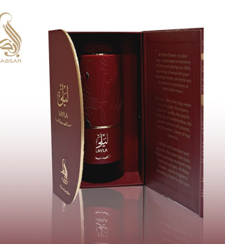 Al Absar Divine Layla 100ml Eau de Parfum raspberry strawberry violet freesia rose cooked sugar patchouli musk perfume