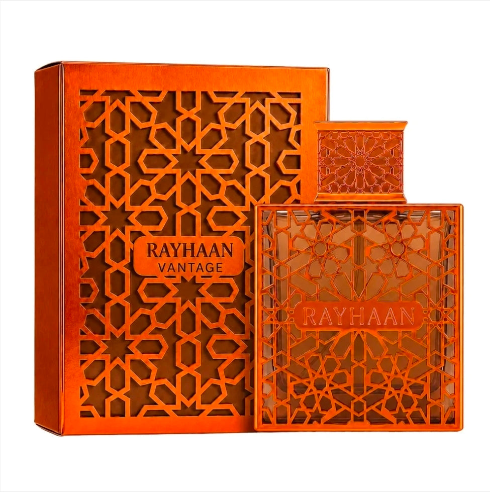 Rayaahn Vantage 100ml Eau de Parfum Cardamom Pink Pepper Frankincense Juniper Berries Cedarwood Patchouli