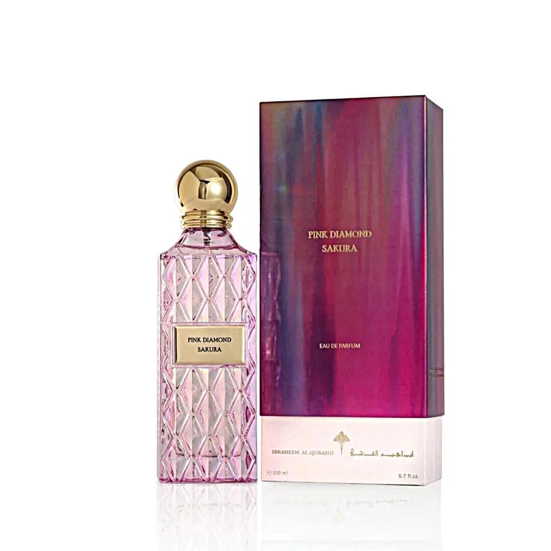 Pink Diamond Sakura By IBRAQ Eau de Parfum 150ml Peony Orange Blossom Mandarin Rose Lily Cherry Blossom Sandalwood White Musk Amber