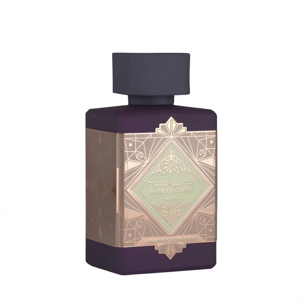 Amethyst Fusion By Lattafa 100ml Eau de Parfum Rum Mandarin Amaretto Amber patchouli Caramel Vanilla