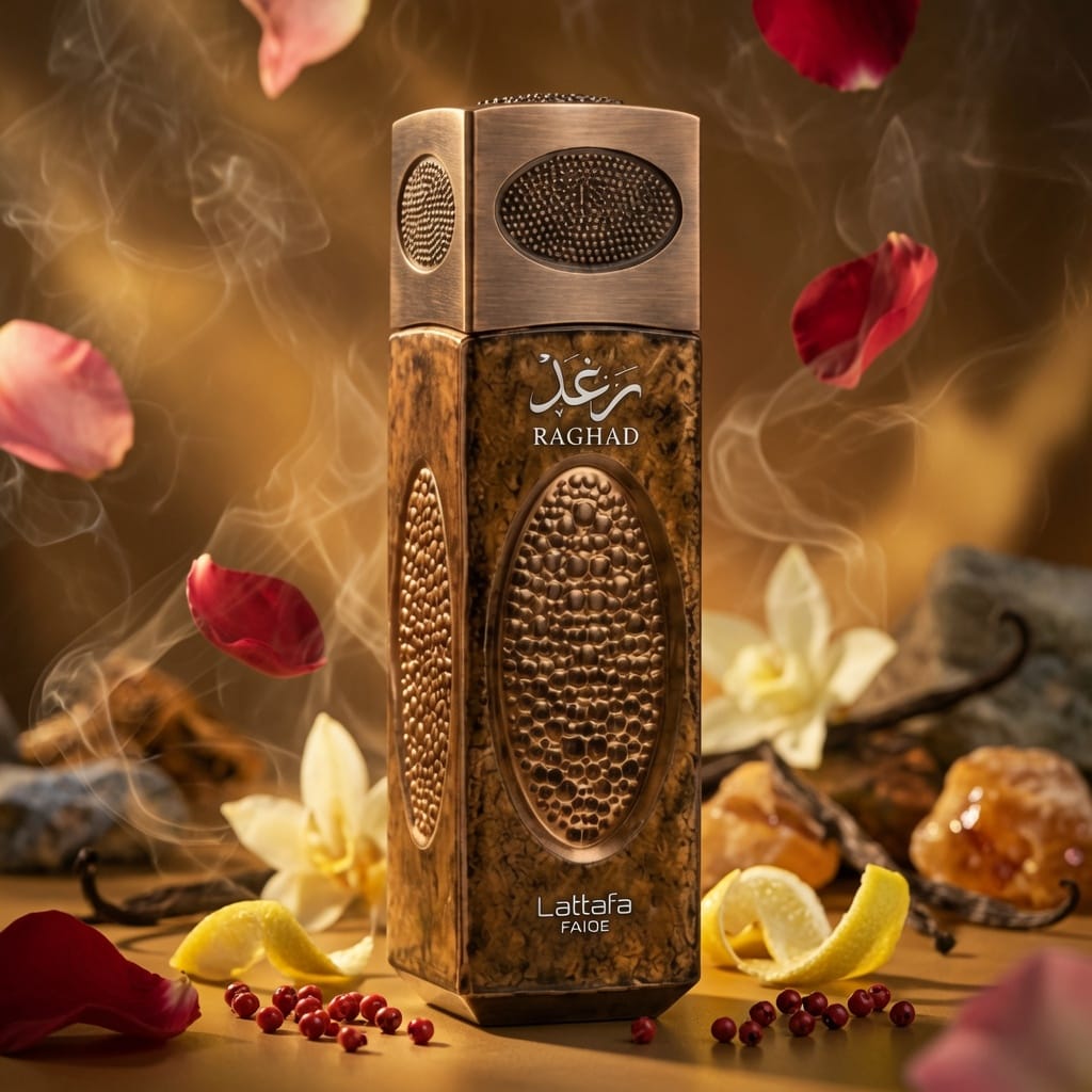 Raghad Perfume by Lattafa Pride 100ml Eau de Parfum Lemon Bergamot Amber Vanilla Musk