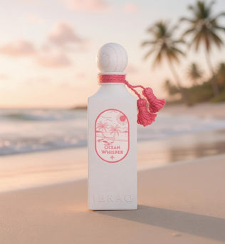 Ocean Whisper by IBRAQ 100ml Eau de Parfum Peach Rose Amber Musk Patchouli Sandalwood