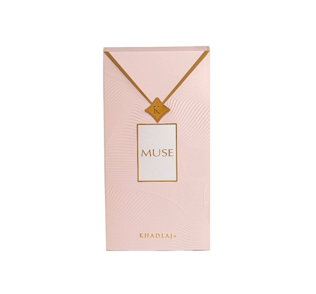 Khadlaj Muse 100ml Eau de Parfum Creamy Floral Gourmand Scent Vanilla Almond Warm Amber White Musk