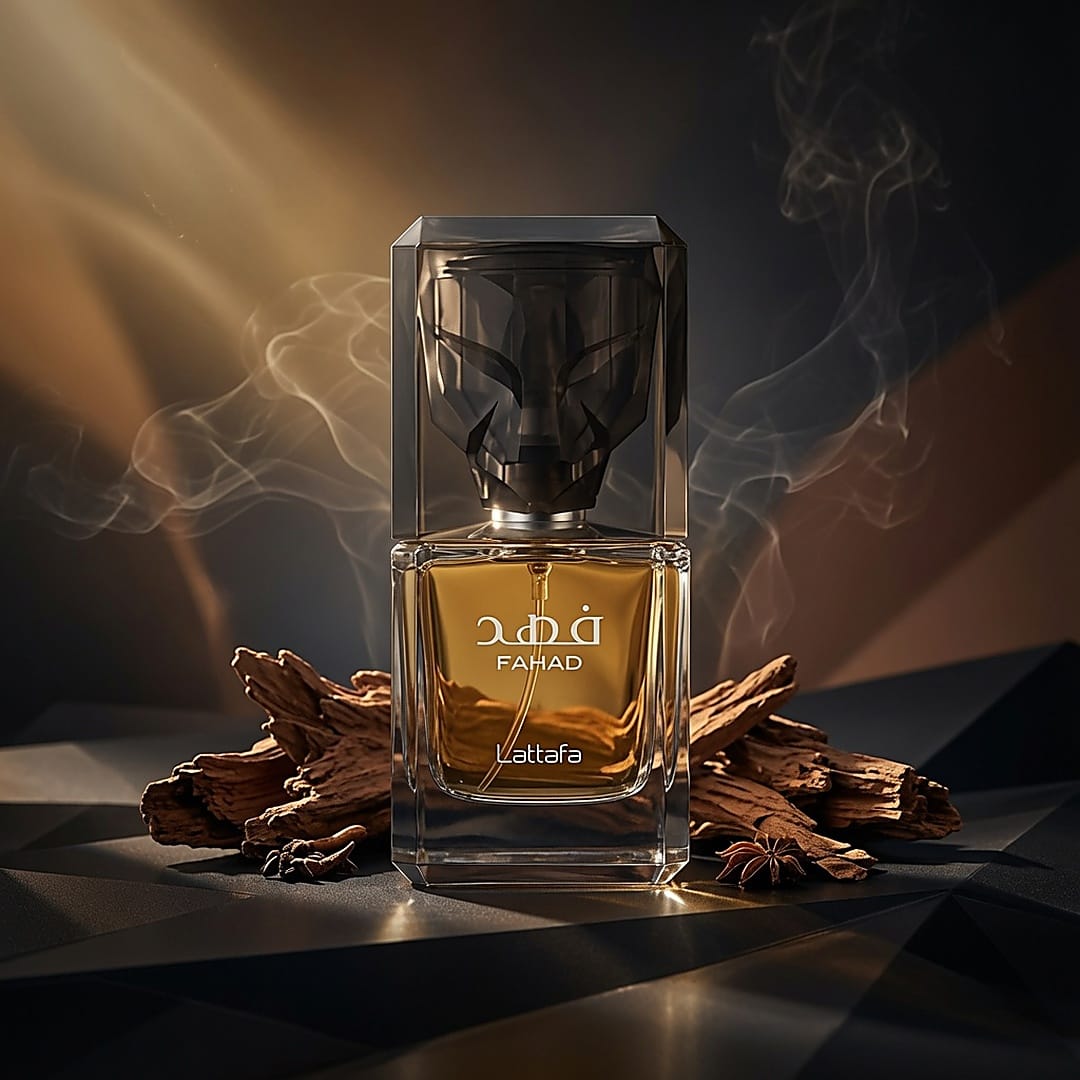 Fahad by Lattafa 100ml Eau de Parfum Pineapple Mandarin Orange Blossom Patchouli Ambroxan