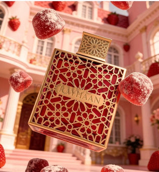 Rayhaan Kiss 100ml Eau de Parfum fruity strawberry raspberry coconut condensed milk caramel vanilla tonka musk