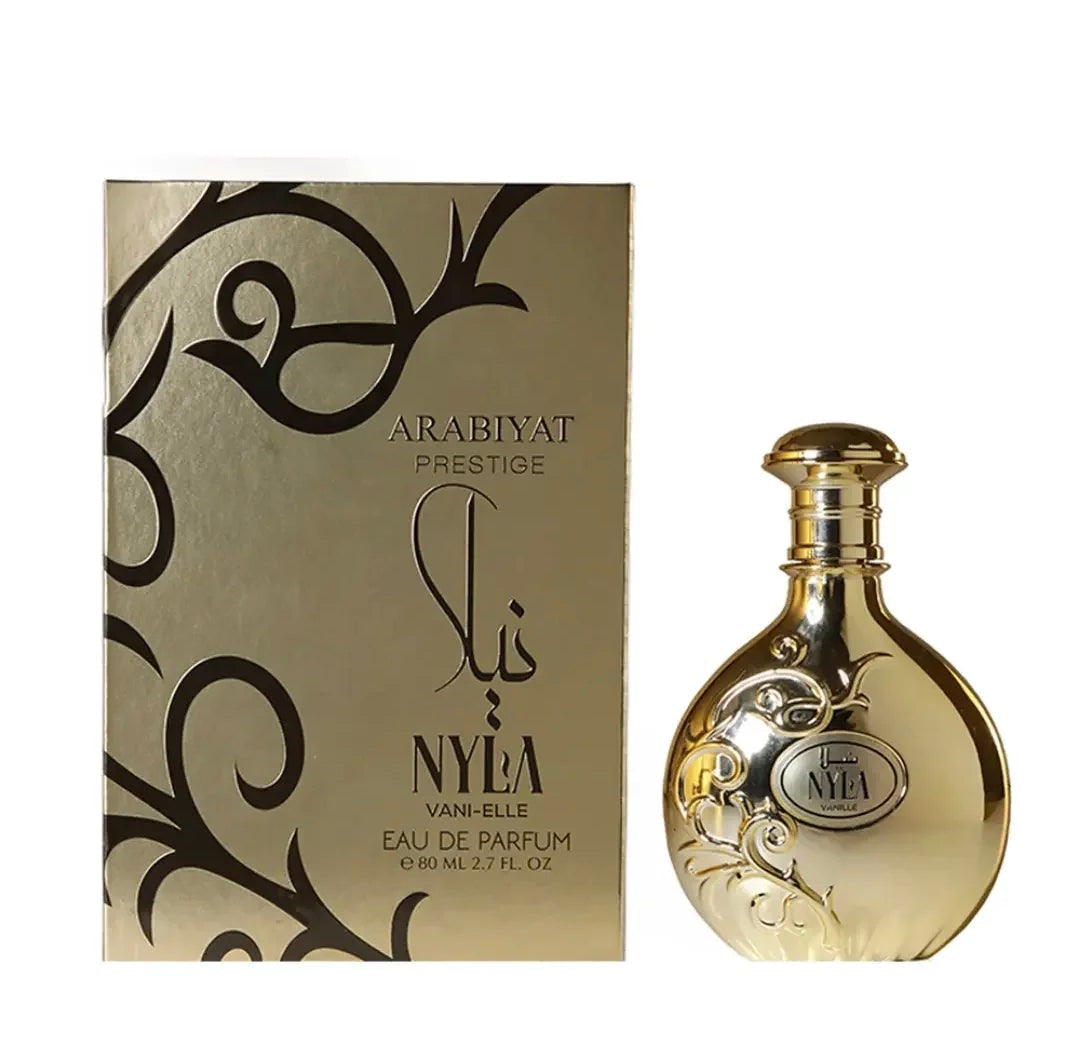 Arabiyat Prestige Nyla Vani-Elle 80ml Eau de Parfum Jasmine Vanilla Caramel Amber Musk Tonka