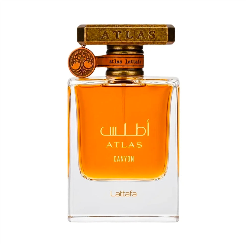 Atlas Canyon By Lattafa 55ml Eau de Parfum Bergamot Ginger Lemon Marine Notes Ambroxan Musk Patchouli