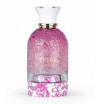 Petra Viola by Lattafa 100ml Eau de Parfum Rasberry Violet Pink Pepper Jasmine Cotton Candy Cedarwood Musk