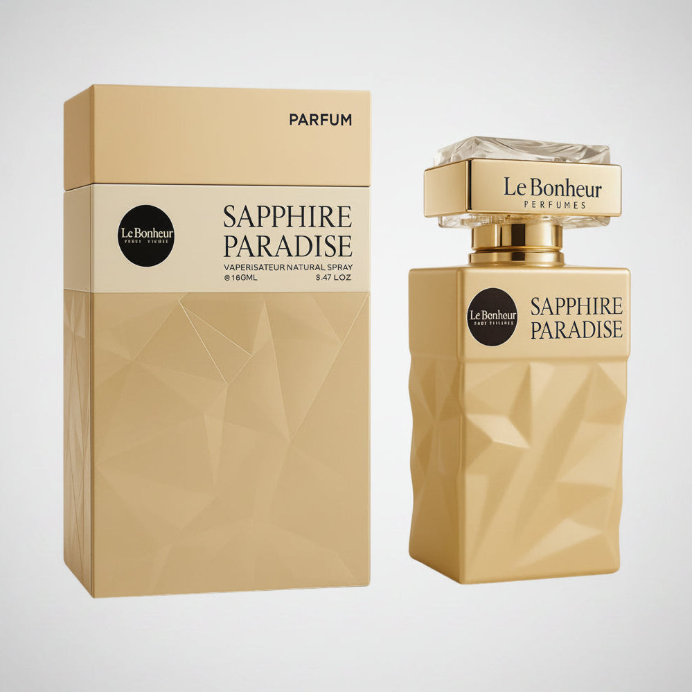 Sapphire Paradise by Le Bonheur 100ml Eau de parfum milk ambrette tuberose jasmine tonka musk vanilla cacao