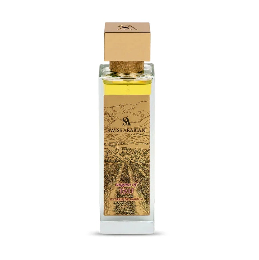 Enigma of Taif Swiss Arabian 100ml Extrait de Parfum cardamom pink pepper plum rose saffron violet osmanthus labdanum Vetiver oakwood