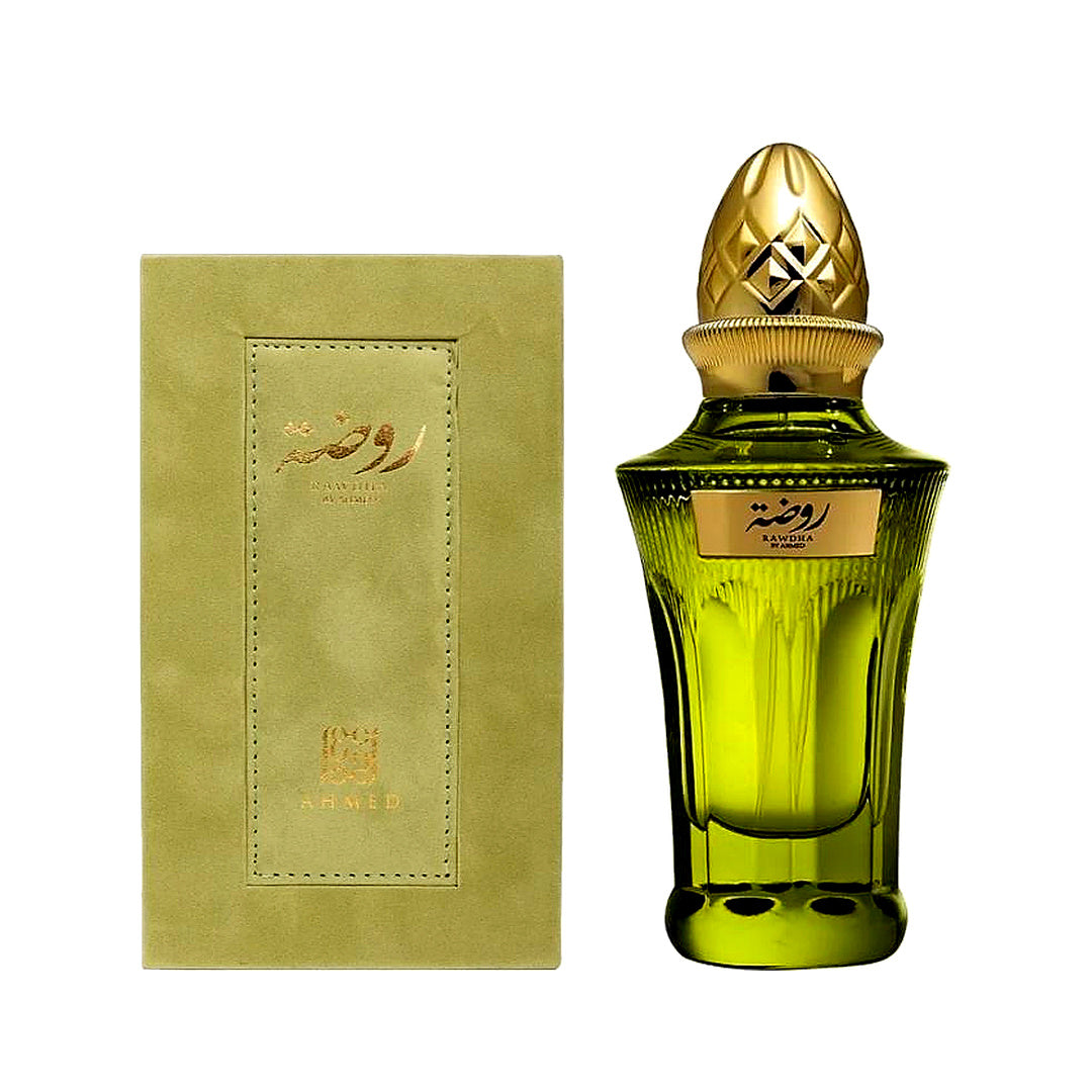 Rawdha By Ahmed Al Maghribi 50ml Eau de Parfum Agerwood Saffron Indian Rose Sandalwood Vetiver Amber Musk