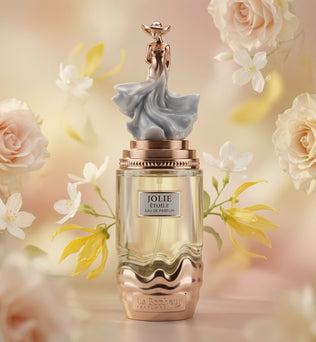 Le Bonheur Jolie Étoile | 100ml Eau de Parfum | Bergamot Madagascar Geranium
Jasmine Madagascar ylang-ylang Rose Musk cashmeran vanilla.