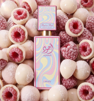 Ajwad Pink to Pink Creamy Elixir 60ml Eau de Parfum Frozen Rasberry White Chocolate Pear Vanilla Musk