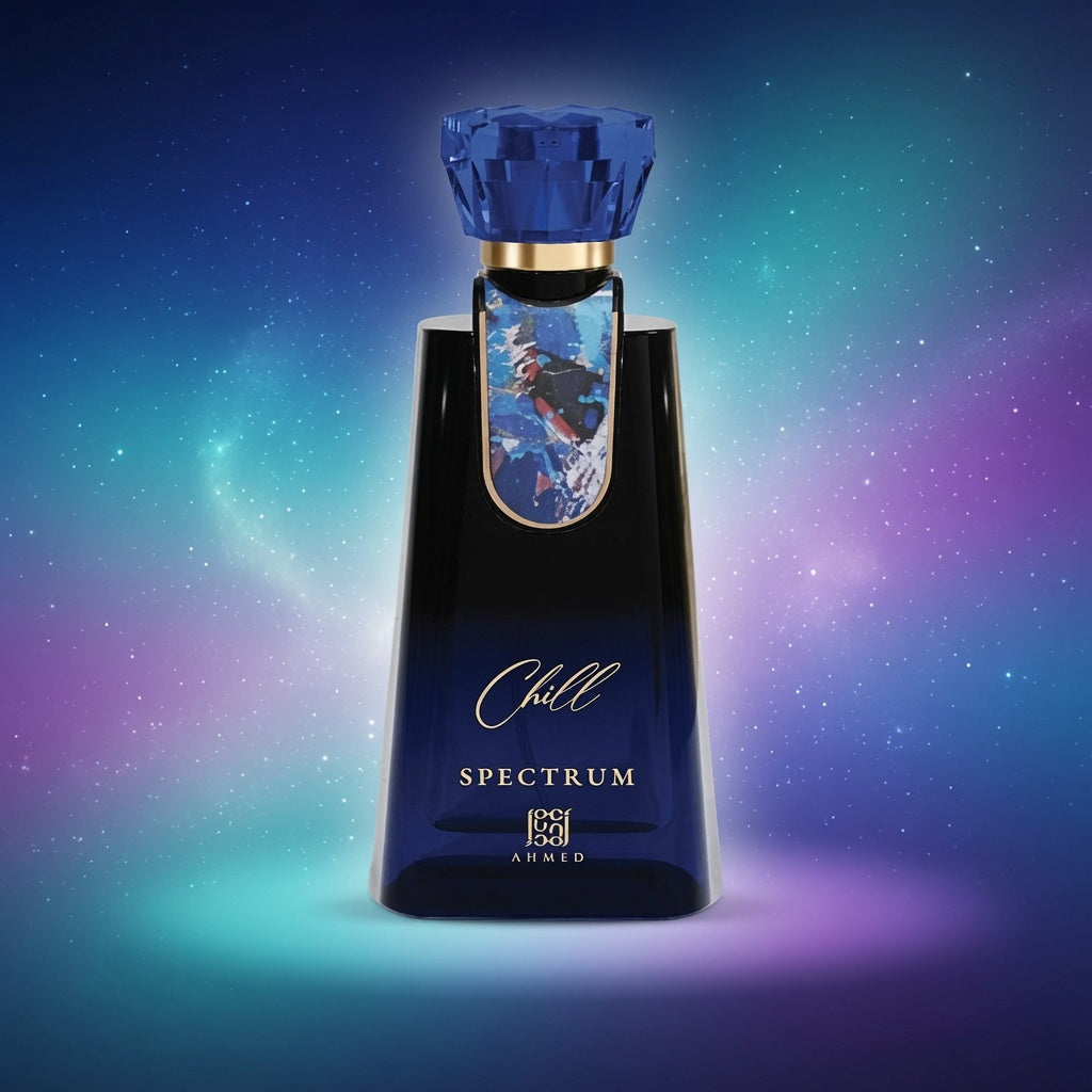 Chill Spectrum By Ahmed Al Maghribi 100ml Eau de Parfum Bergamot Citrus Green Fig Jasmine Basil Mint Cashmeran Sandlewood