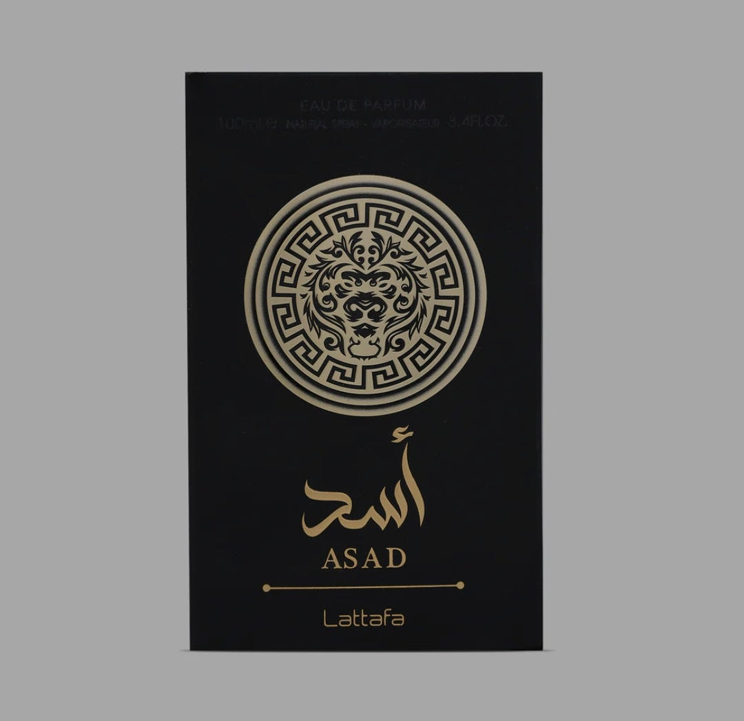 Lattafa Asad 100ml Eau de Parfum black pepper pineapple tobacco coffee iris patchouli amber vanilla woods