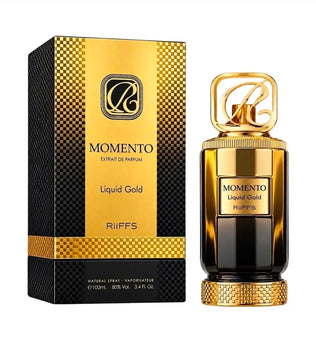 Momento Liquid gold by Riiffs 100ml Eau de Parfum Saffron Sugar Mandarin Tonka Amberwood Cedarwood Caramel