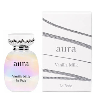 La Fede Aura Vanilla Milk Perfume 100ml EDP Khadlaj Pink Pepper Bergamot Jasmine Freesia Lily Amber Musk