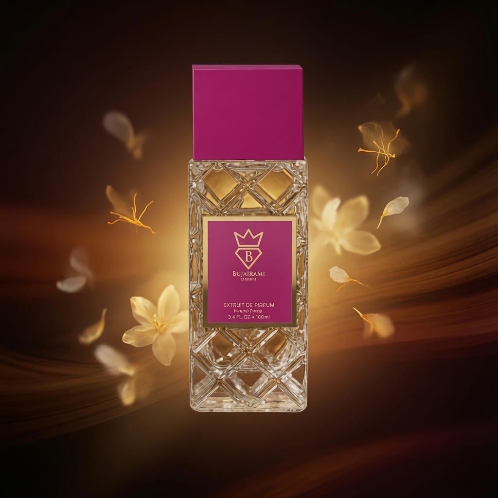 First Class By Bujairami 100ml Extrait De Parfum Saffron jasmine  Amberwood Cedar Fir Resin