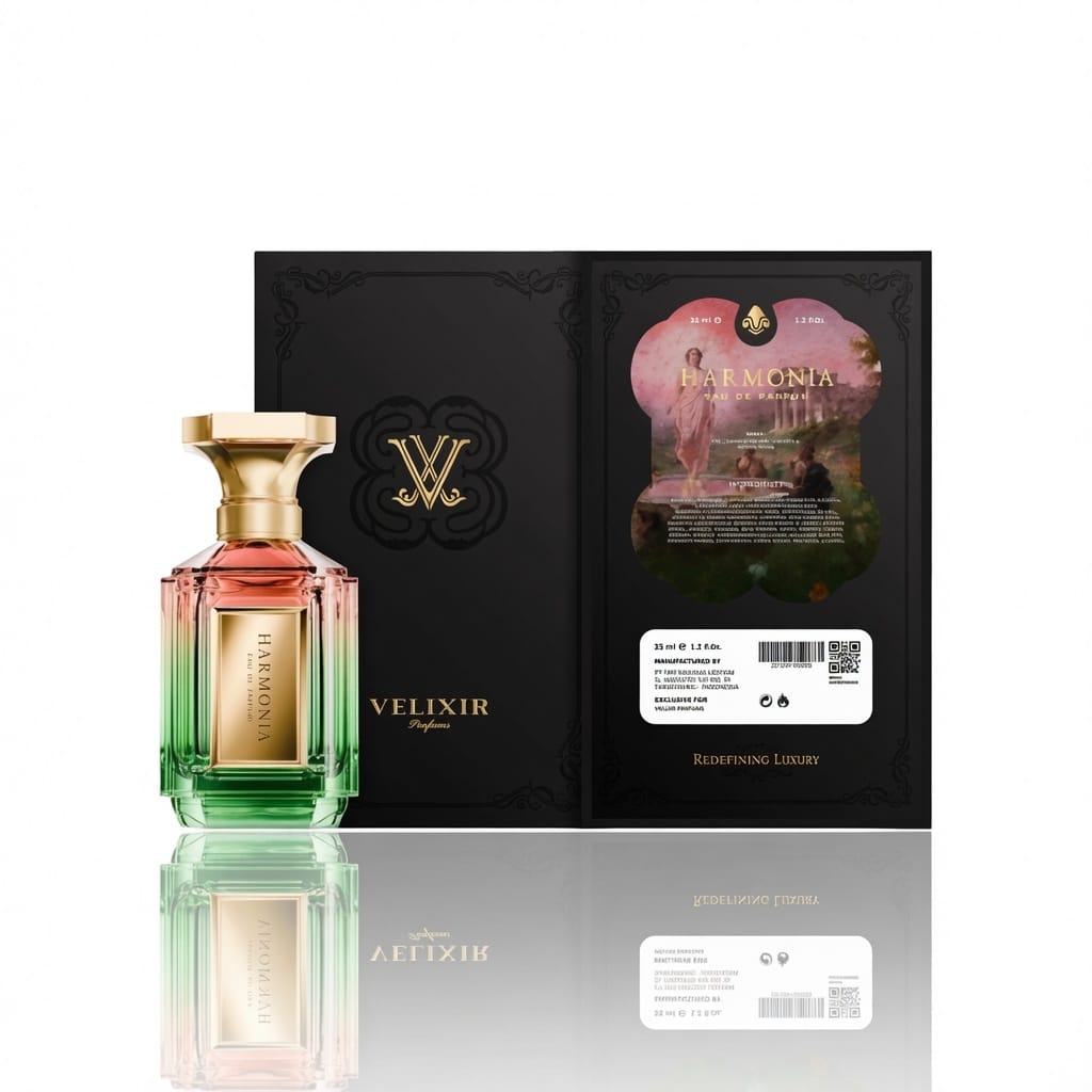 Harmonia by Velixir Eau de Parfum Zesty Citrus Tea Rose Magnolia Woody