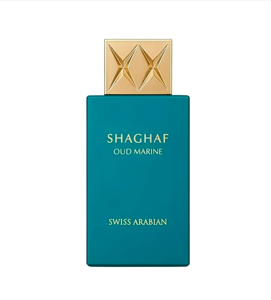 Marine by Shaghaf Oud 75ml Eau de Parfum Marine Notes Bergamot Black Pepper Rosyfolia Amber