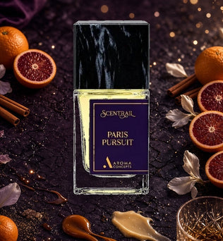Paris Pursuit 50ml Eau de Parfum by Scentrail Aroma Concepts Mandarin Orange Rum Cinnamon Tonka Caramel Butter