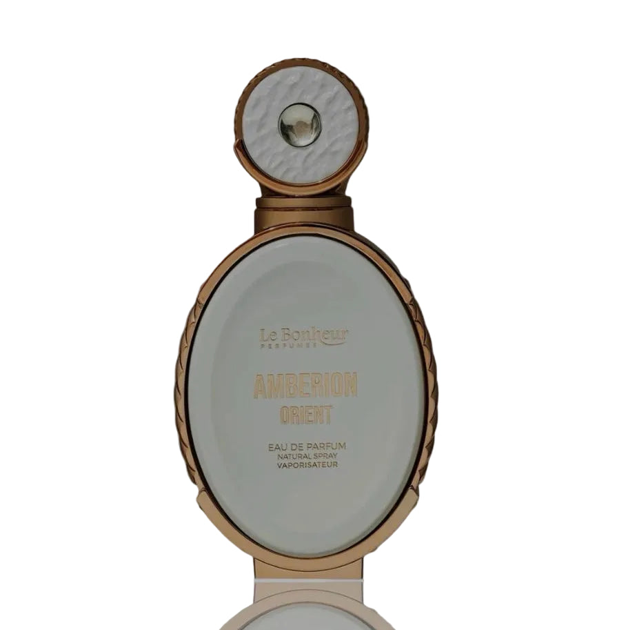 Ambrion Orient by Le Bonheur 100ml Eau de Parfum blackcurrent pineapple mandarin carrot lily jasmine rose sandlewood cedarwood vanilla musk