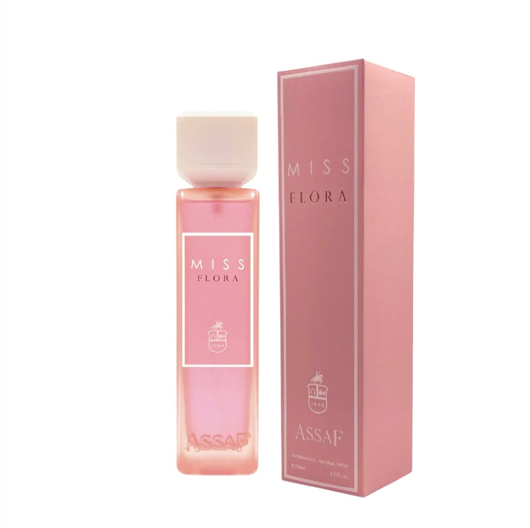 Miss Flora by Assaf 200ml Eau de Parfum orange blossom almond apricot violet jasmine sandlewood musk